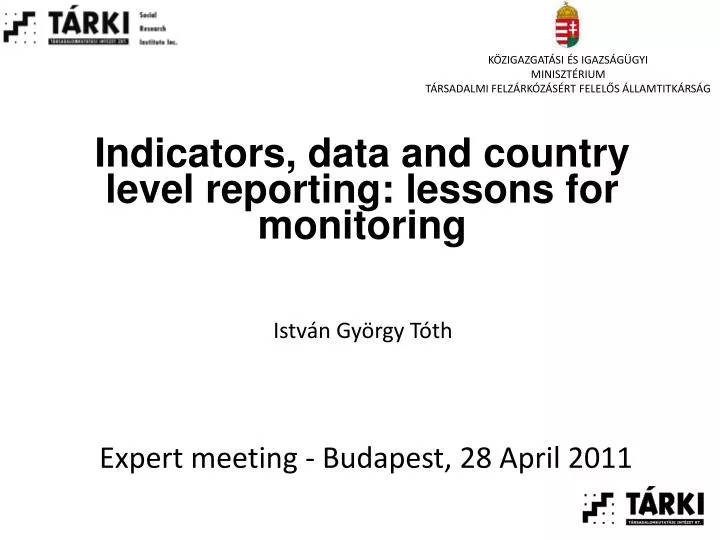 indicators data and country level reporting lessons for monitoring