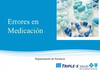 Errores en Medicación