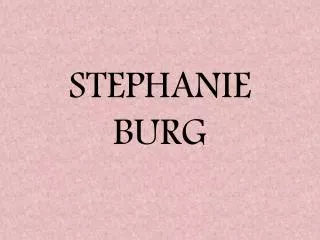 From rigid and obsessive to trusting yourself: Stephanie Bur