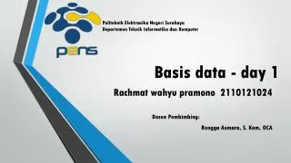 Basis data - day 1