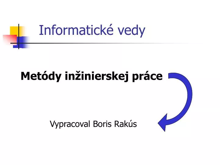 informatick vedy