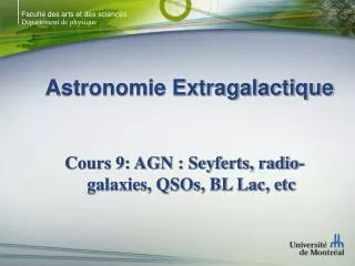 Astronomie Extragalactique