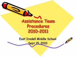 Assistance Team Procedures 2010-2011