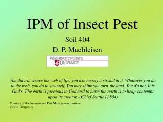 IPM of Insect Pest