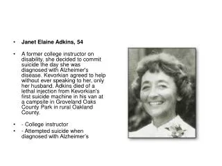 Janet Elaine Adkins, 54