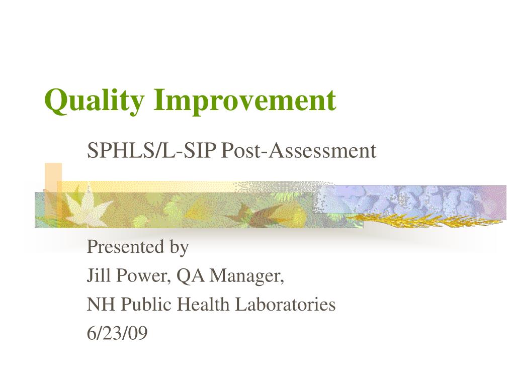 PPT - Quality Improvement PowerPoint Presentation, free download - ID ...