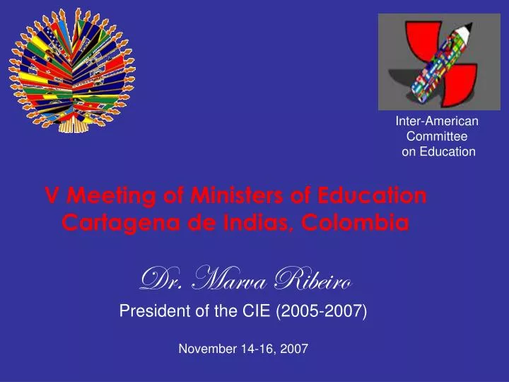 v meeting of ministers of education cartagena de indias colombia