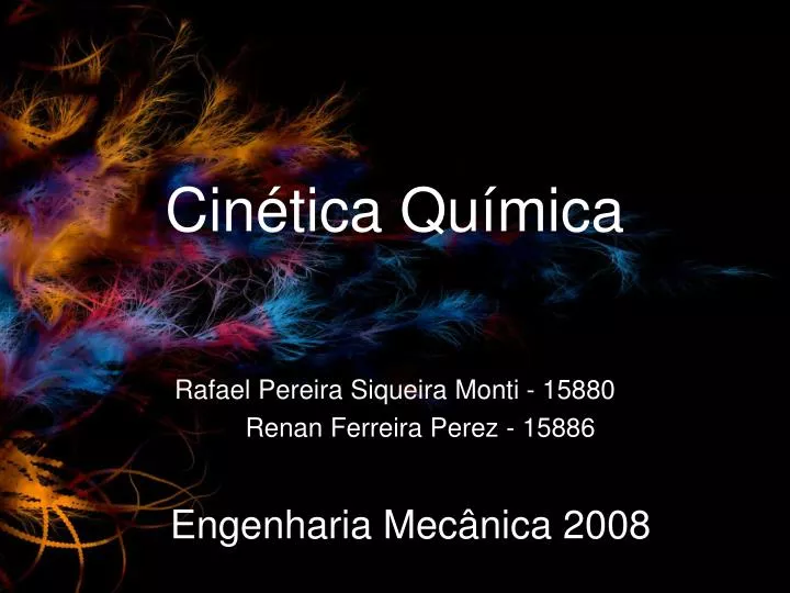 PPT - Cinética Química PowerPoint Presentation, Free Download - ID:6994714