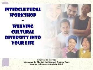 Intercultural Workshop ~ Weaving cultural Diversity into Your Life