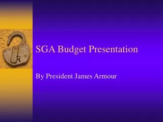 SGA Budget Presentation
