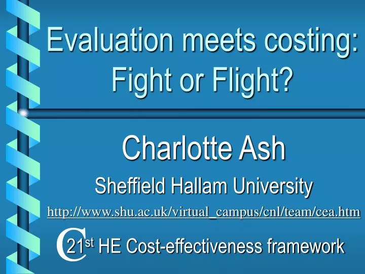 evaluation meets costing fight or flight