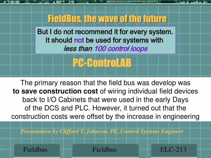 fieldbus the wave of the future