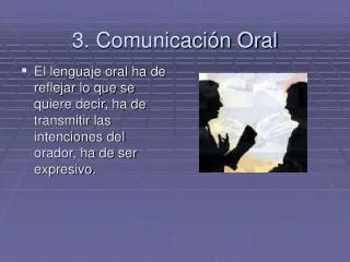 3. Comunicación Oral