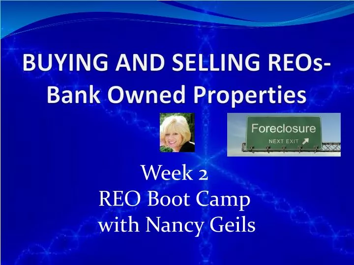 buying and selling reos bank owned properties