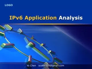 IPv6 Application Analysis