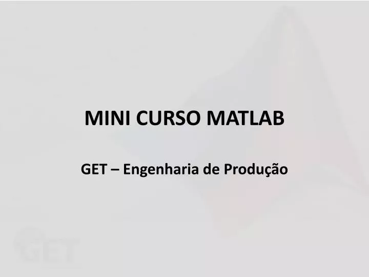 mini curso matlab