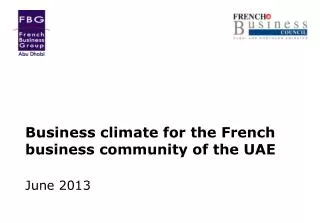 business climate for the french business community of the uae