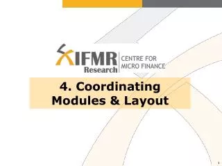 4. Coordinating Modules &amp; Layout