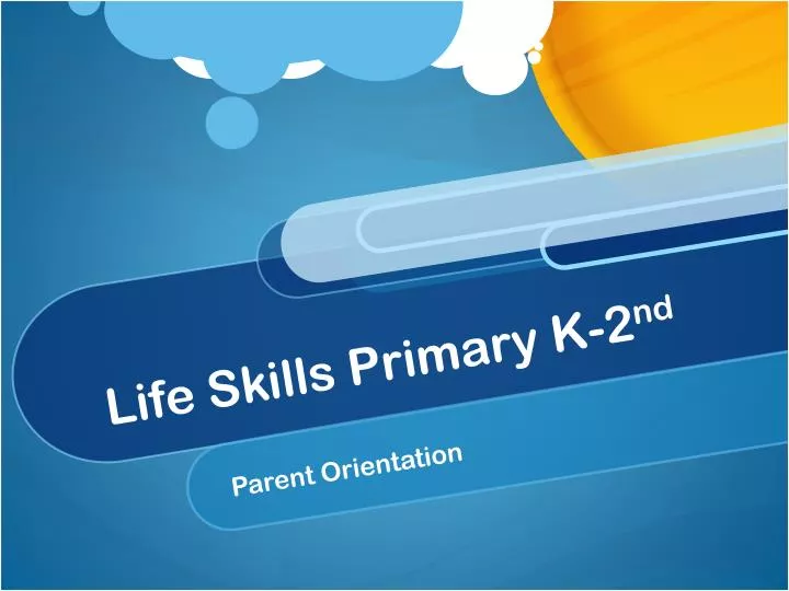 life skills primary k 2 nd