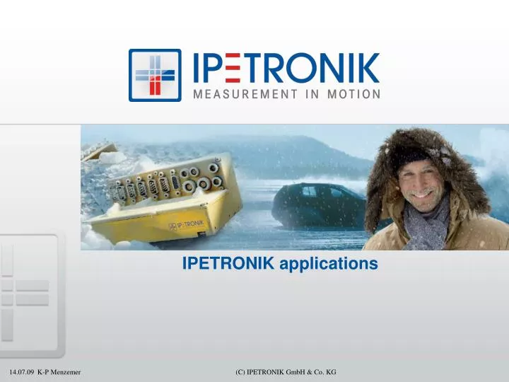 ipetronik applications
