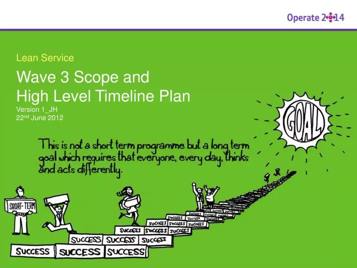 wave 3 scope and high level timeline plan version 1 jh 22 nd june 2012