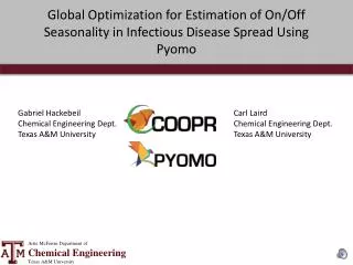 Global Optimization for Estimation of On/Off Seasonality in Infectious Disease Spread Using Pyomo
