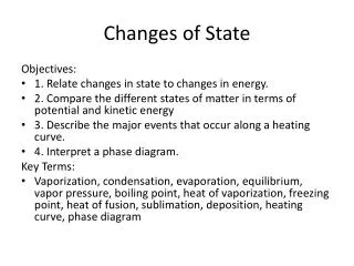 Changes of State