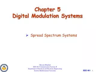 Chapter 5 Digital Modulation Systems