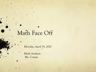 Math Face Off