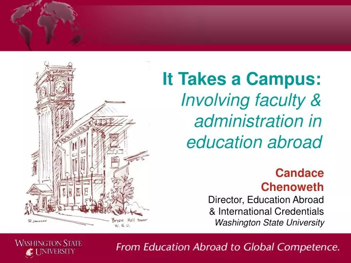 it takes a campus involving faculty administration in education abroad