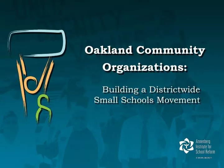 building a districtwide small schools movement