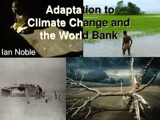 Adapta tion to Climate Ch ange and the Worl d Bank