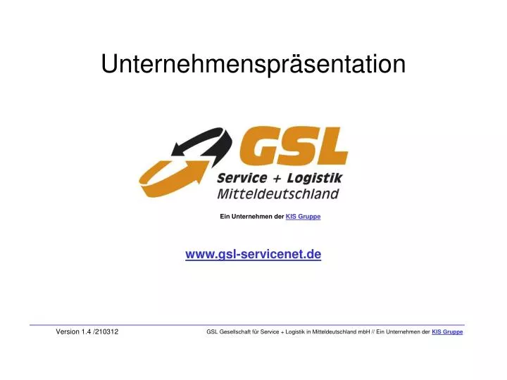 unternehmenspr sentation