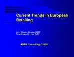 Current Trends in European Retailing - slide 1