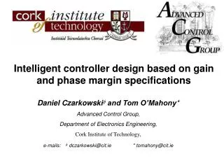 Intelligent controller design based on gain and phase margin specifications