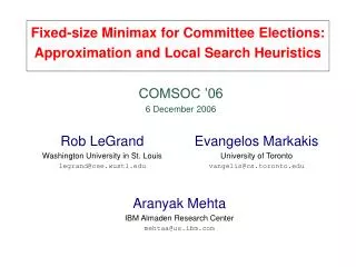 Fixed-size Minimax for Committee Elections: Approximation and Local Search Heuristics