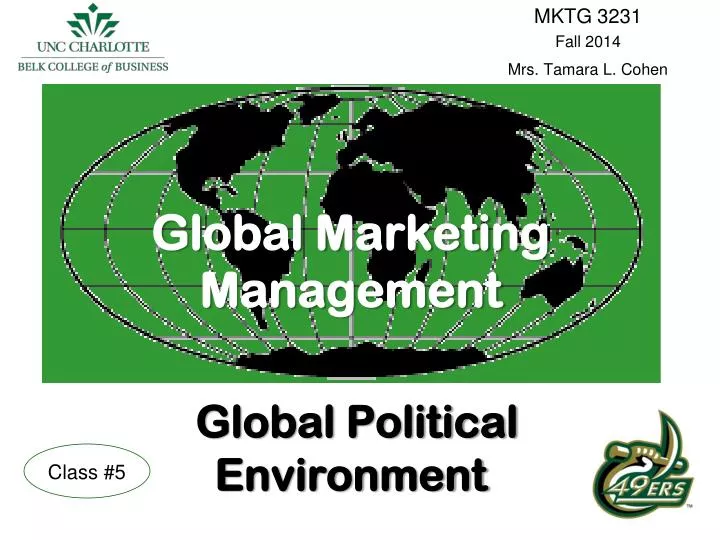global marketing management global political environment