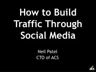 How to Build Traffic Through Social Media