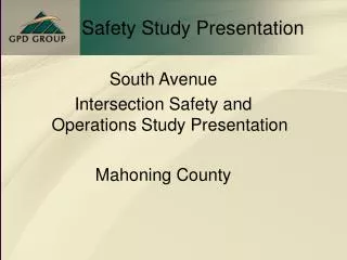 Safety Study Presentation