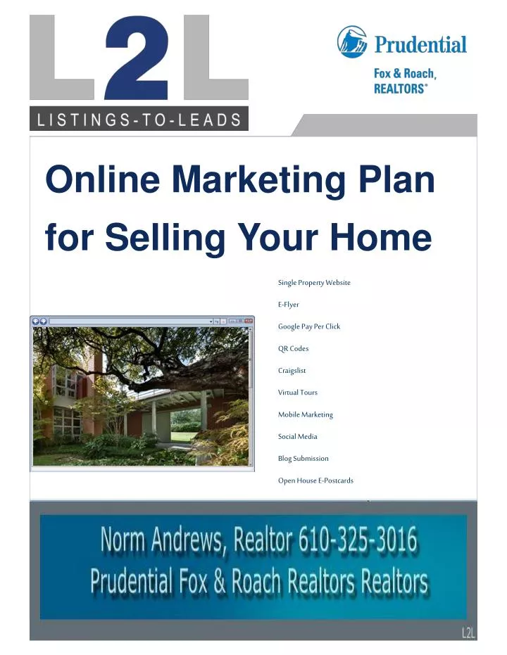 online marketing plan for selling your home