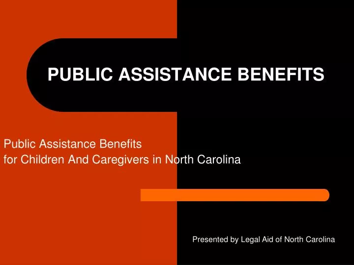public assistance benefits