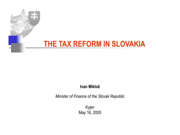 the tax reform in slovakia