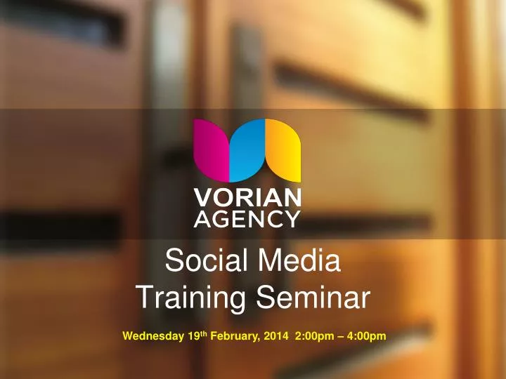social media training seminar