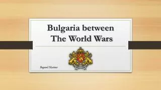 Bulgaria between The World Wars