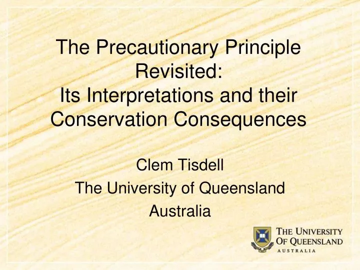 the precautionary principle revisited its interpretations and their conservation consequences