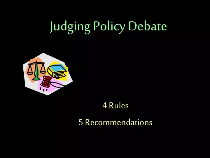 judging policy debate