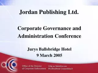 Jordan Publishing Ltd.