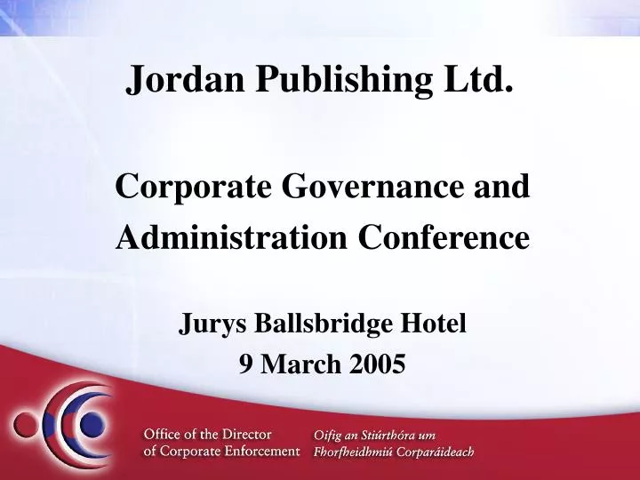 jordan publishing ltd
