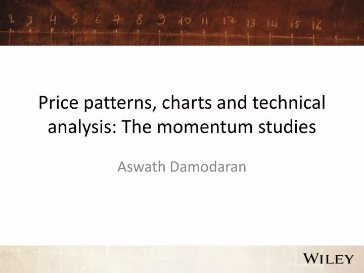 price patterns charts and technical analysis the momentum studies