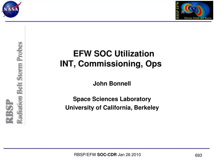 efw soc utilization int commissioning ops